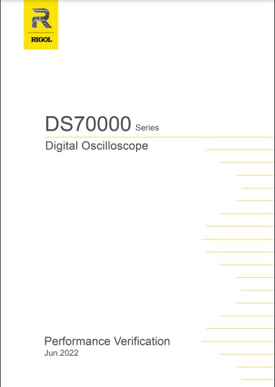 DS70000 Performance Verification Guide