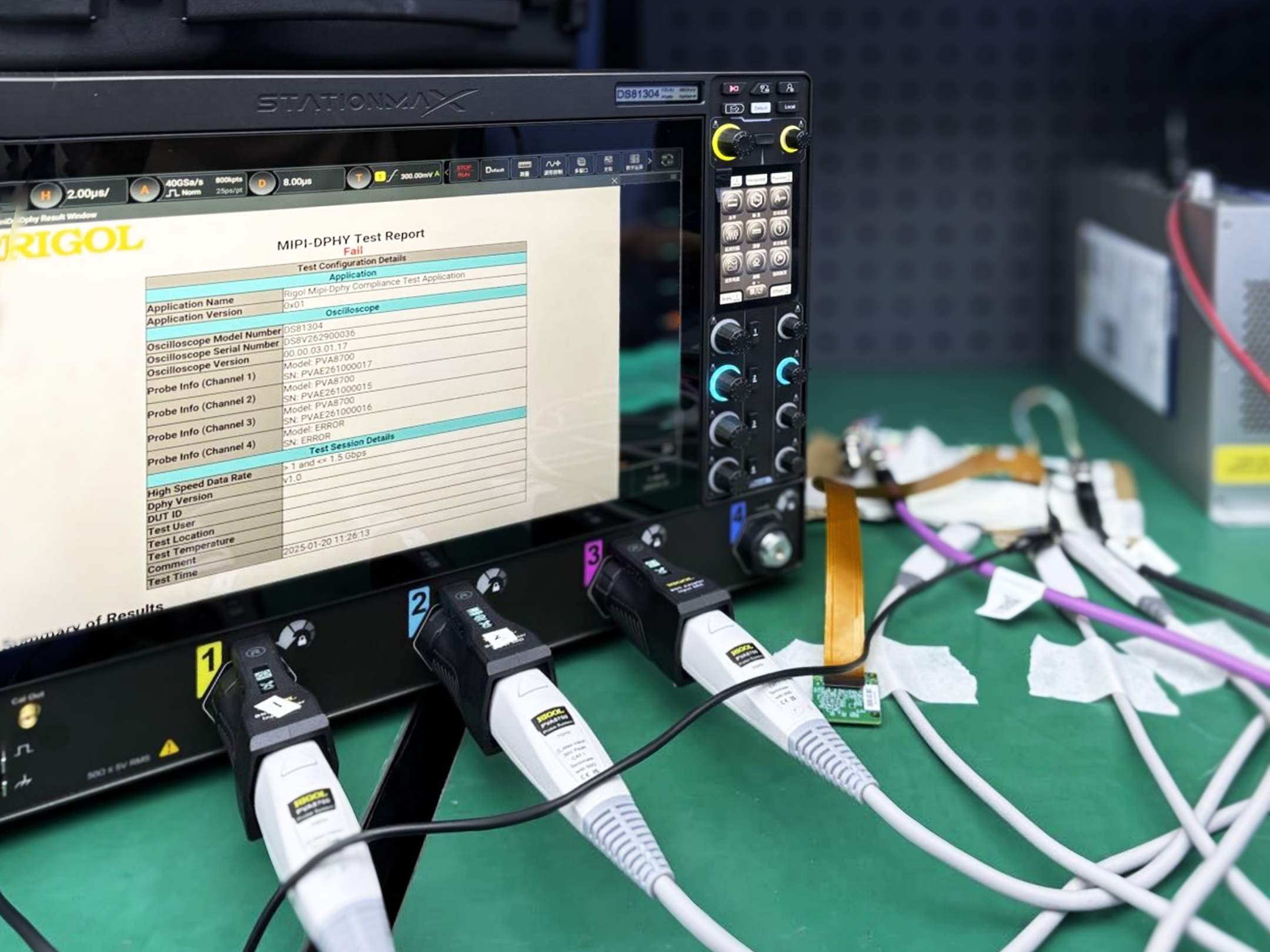 MIPI D-PHY Physical Layer Compliance Test