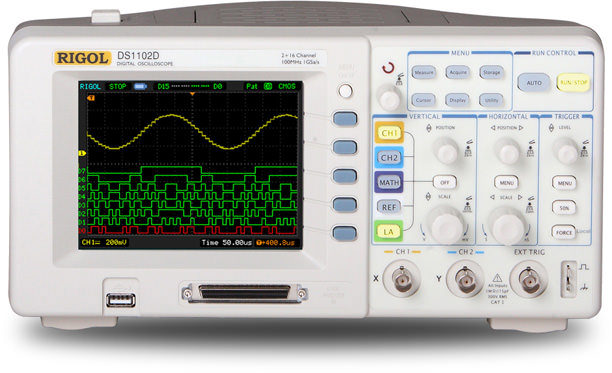 Oscilloscope numérique Rigol DS1102Z-E 100 MHz 2 canaux 1 Géch/s