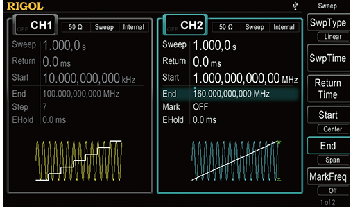Multiple Sweep Modes