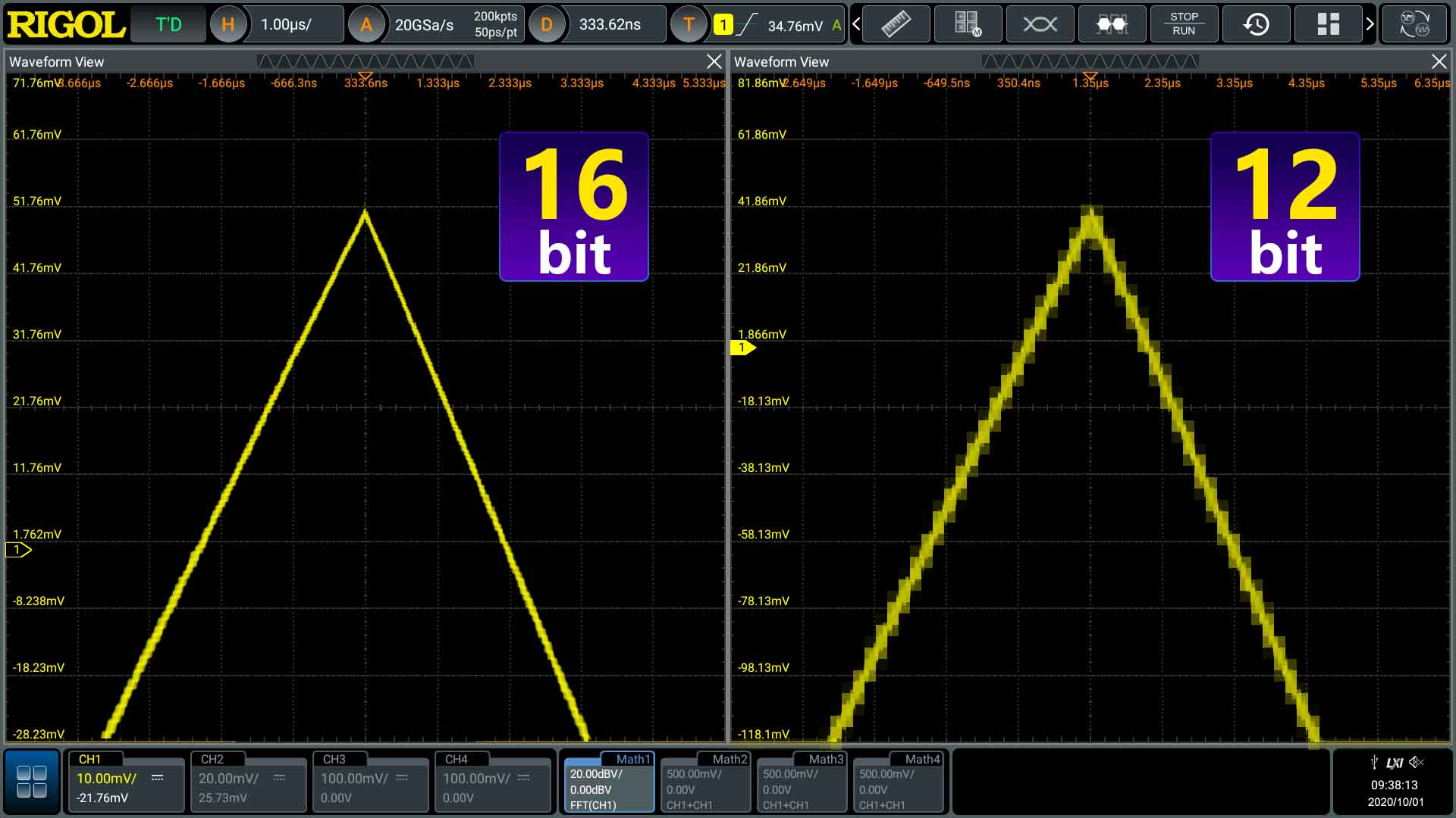 16bit vertical resolution for more refined level quantization and higher