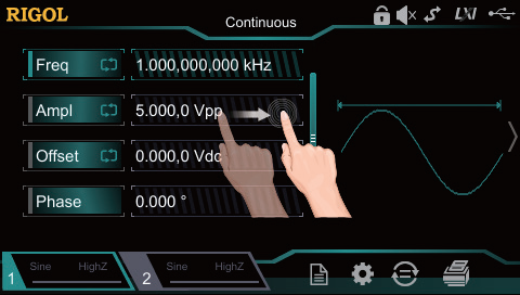 4.3-inch touch screen