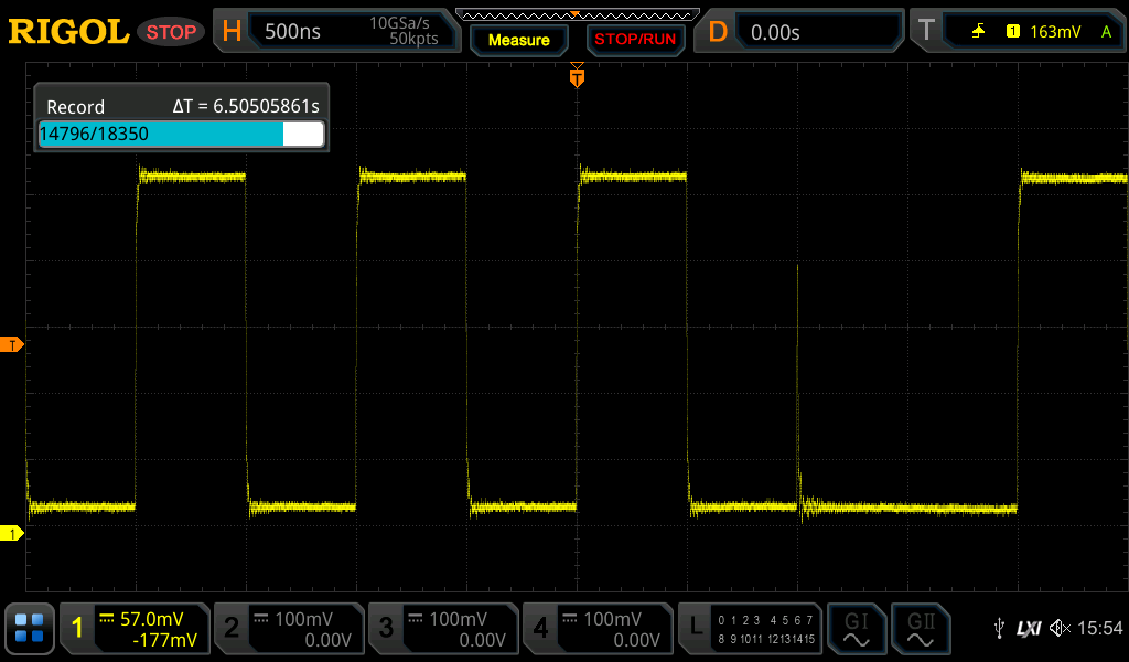 500Mpts deep storage, up to 450,000 frames of hardware waveform recording